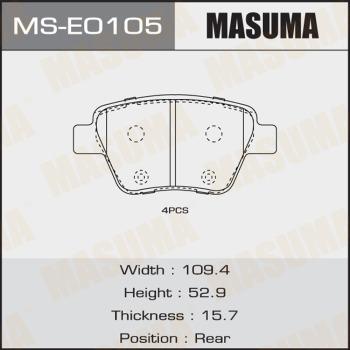MASUMA MS-E0105 - Əyləc Başlığı Dəsti furqanavto.az