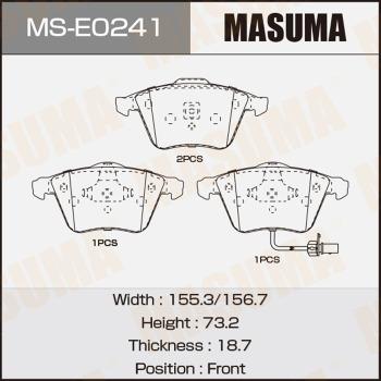 MASUMA MS-E0241 - Əyləc Başlığı Dəsti furqanavto.az