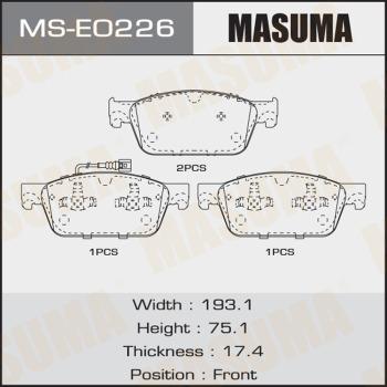 MASUMA MS-E0226 - Əyləc Başlığı Dəsti furqanavto.az