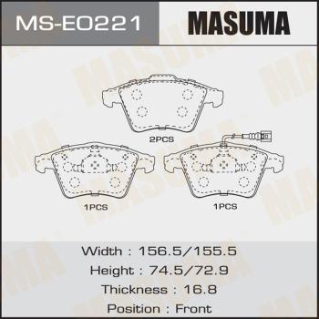 MASUMA MS-E0221 - Əyləc Başlığı Dəsti furqanavto.az