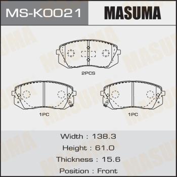 MASUMA MS-K0021 - Əyləc Başlığı Dəsti furqanavto.az