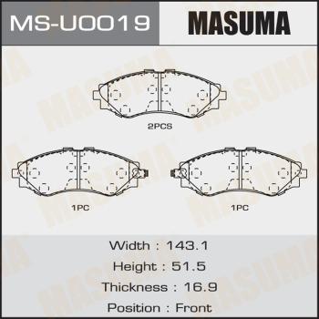 MASUMA MS-U0019 - Əyləc Başlığı Dəsti furqanavto.az