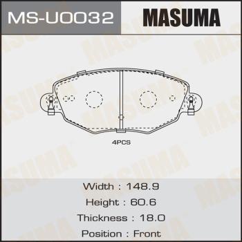 MASUMA MS-U0032 - Əyləc Başlığı Dəsti furqanavto.az