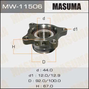 MASUMA MW-11506 - Təkər qovşağı, podşipnik dəsti furqanavto.az