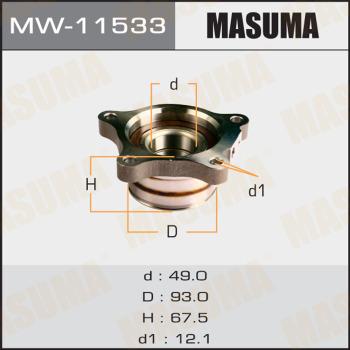 MASUMA MW-11533 - Təkər qovşağı, podşipnik dəsti furqanavto.az