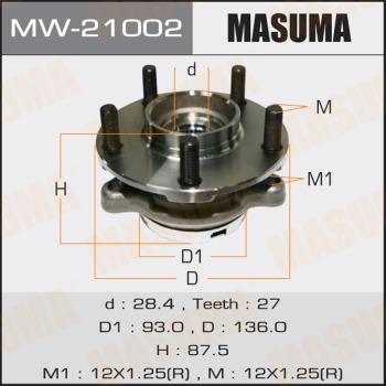 MASUMA MW-21002 - Təkər Qovşağı furqanavto.az