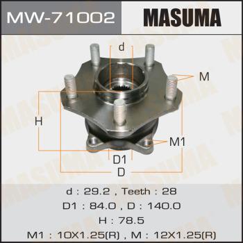 MASUMA MW-71002 - Təkər Qovşağı furqanavto.az