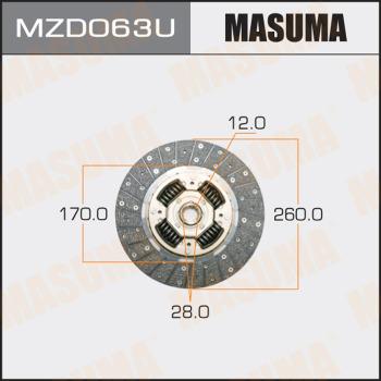 MASUMA MZD063U - Debriyaj diski furqanavto.az