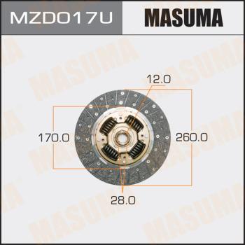 MASUMA MZD017U - Debriyaj diski furqanavto.az