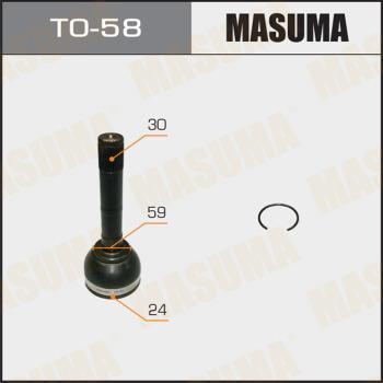 MASUMA TO58 - Birləşmə dəsti, ötürücü val furqanavto.az