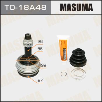 MASUMA TO-18A48 - Birləşmə dəsti, ötürücü val furqanavto.az
