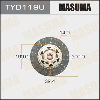 MASUMA TYD119U - Debriyaj diski furqanavto.az