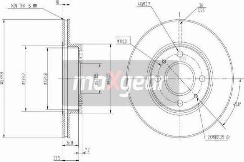 Maxgear 19-0952 - Əyləc Diski furqanavto.az