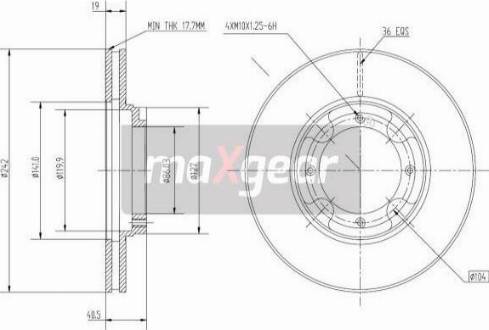 Maxgear 19-0933 - Əyləc Diski furqanavto.az