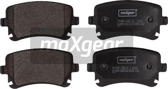 Maxgear 19-0497 - Əyləc altlığı dəsti, əyləc diski furqanavto.az