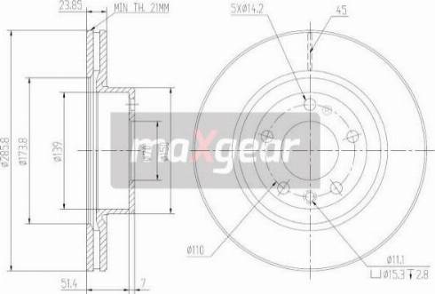 Maxgear 19-0797MAX - Əyləc Diski furqanavto.az