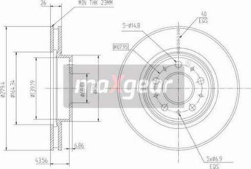 Maxgear 19-0761MAX - Əyləc Diski furqanavto.az