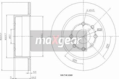 Maxgear 19-0788MAX - Əyləc Diski furqanavto.az