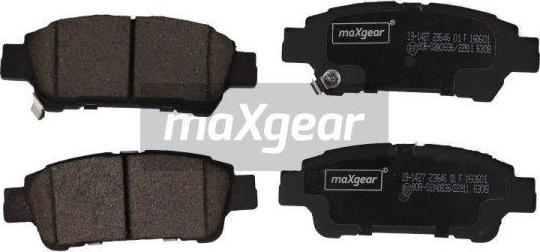 Maxgear 19-1427 - Əyləc altlığı dəsti, əyləc diski furqanavto.az