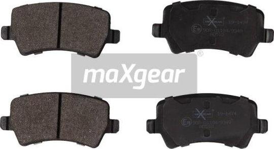 Maxgear 19-1474 - Əyləc altlığı dəsti, əyləc diski furqanavto.az