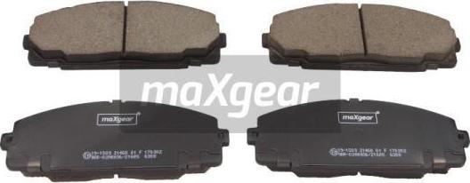 Maxgear 19-1509 - Əyləc altlığı dəsti, əyləc diski furqanavto.az