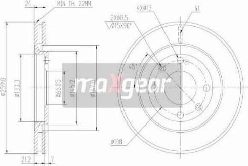 Maxgear 19-1003MAX - Əyləc Diski furqanavto.az