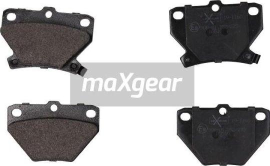 Maxgear 19-1160 - Əyləc altlığı dəsti, əyləc diski furqanavto.az