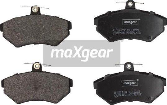 Maxgear 19-1110 - Əyləc altlığı dəsti, əyləc diski furqanavto.az