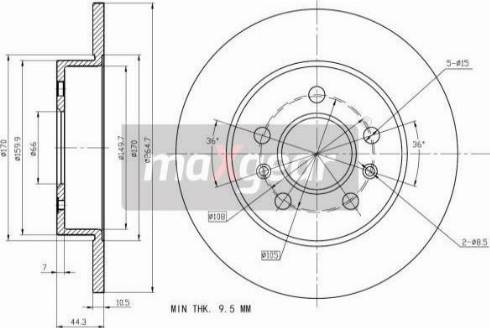 Maxgear 19-1184 - Əyləc Diski furqanavto.az