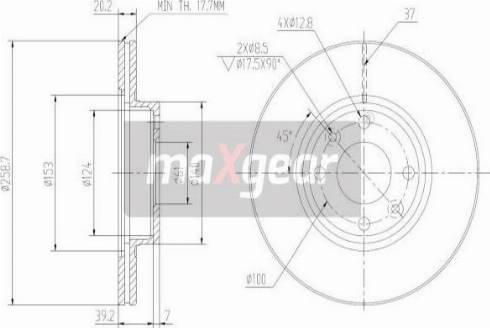 Maxgear 19-1848 - Əyləc Diski furqanavto.az