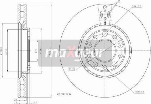 Maxgear 19-1325MAX - Əyləc Diski furqanavto.az