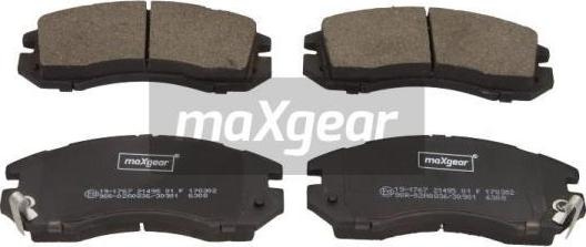 Maxgear 19-1767 - Əyləc altlığı dəsti, əyləc diski furqanavto.az