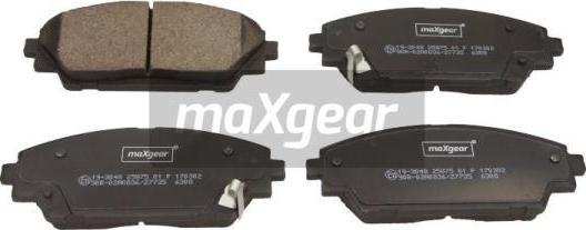 Maxgear 19-3048 - Əyləc altlığı dəsti, əyləc diski furqanavto.az