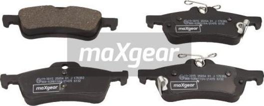 Maxgear 19-3015 - Əyləc altlığı dəsti, əyləc diski furqanavto.az