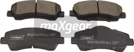 Maxgear 19-3029 - Əyləc altlığı dəsti, əyləc diski furqanavto.az