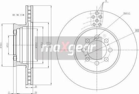 Maxgear 19-3148 - Əyləc altlığı dəsti, əyləc diski furqanavto.az