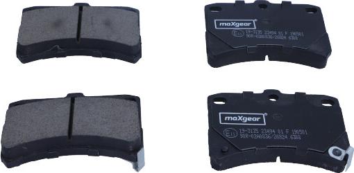 Maxgear 19-3135 - Əyləc altlığı dəsti, əyləc diski furqanavto.az