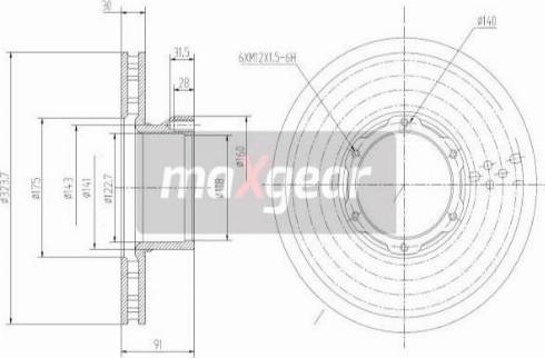 Maxgear 19-3360 - Əyləc Diski furqanavto.az