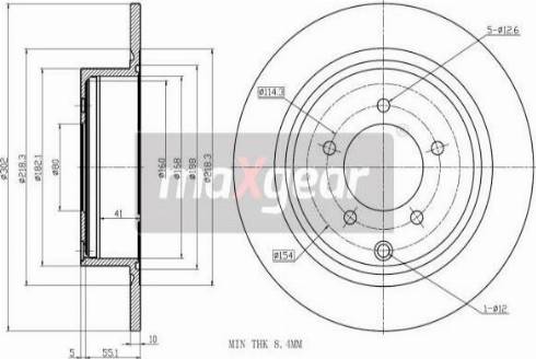 Maxgear 19-3214 - Əyləc Diski furqanavto.az