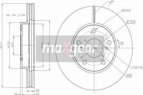 Maxgear 19-3216 - Əyləc Diski furqanavto.az