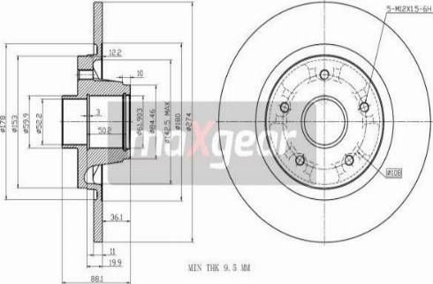 Maxgear 19-3228 - Əyləc Diski furqanavto.az