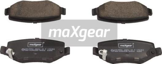 Maxgear 19-2993 - Əyləc altlığı dəsti, əyləc diski furqanavto.az