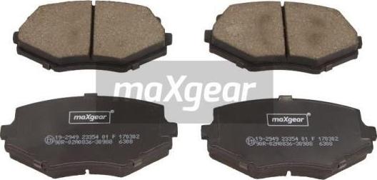 Maxgear 19-2949 - Əyləc altlığı dəsti, əyləc diski furqanavto.az