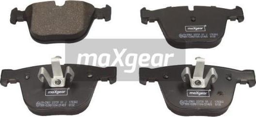 Maxgear 19-2961 - Əyləc altlığı dəsti, əyləc diski furqanavto.az