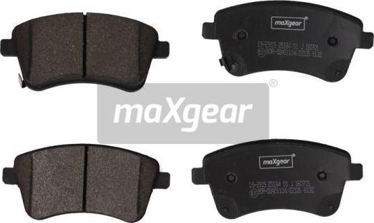 Maxgear 19-2915 - Əyləc altlığı dəsti, əyləc diski furqanavto.az