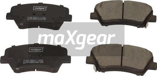 Maxgear 19-2927 - Əyləc altlığı dəsti, əyləc diski furqanavto.az