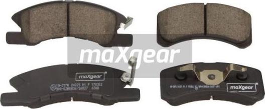 Maxgear 19-2978 - Əyləc altlığı dəsti, əyləc diski furqanavto.az