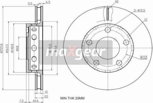 Maxgear 19-2450 - Əyləc Diski furqanavto.az