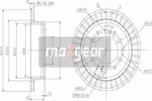 Maxgear 19-2464 - Əyləc Diski furqanavto.az