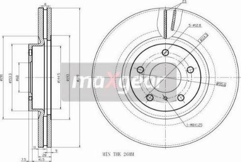 Maxgear 19-2407 - Əyləc Diski furqanavto.az